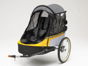 Wike-Softie-Suspension-Bicycle-Trailer-Yellow